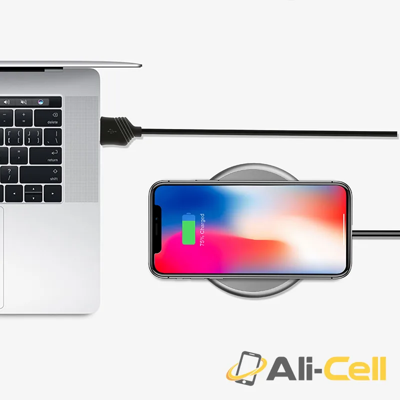 Wireless charger “CW3A Round” portable tabletop charging dock — 5