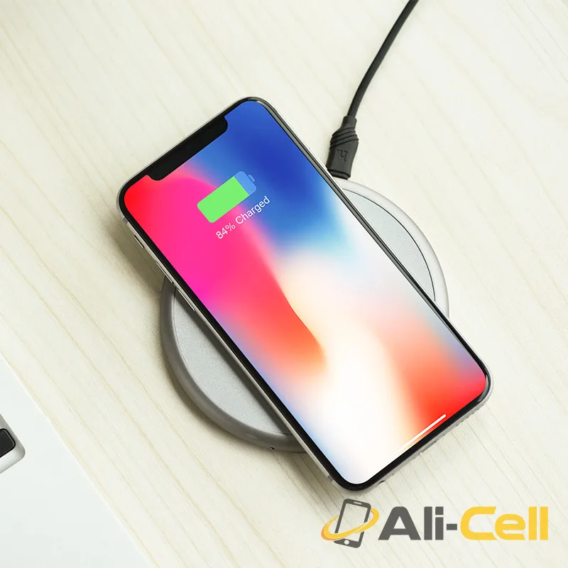 Wireless charger “CW3A Round” portable tabletop charging dock — 6