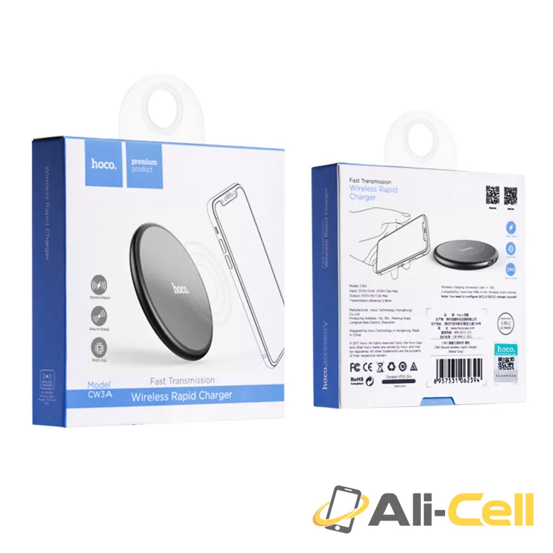 Wireless charger “CW3A Round” portable tabletop charging dock — 7