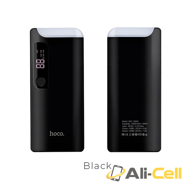 Power bank «B27-15000 Pusi» 15000 mAh with tabletop lamp