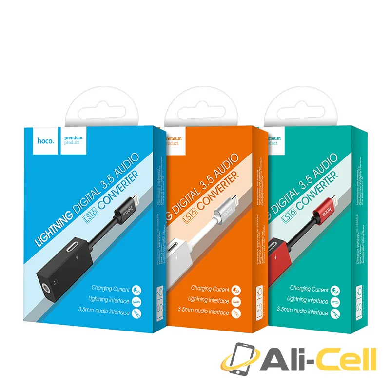 Adapter Lightning to 3.5mm jack «LS16» 2 in 1 audio converter — 7