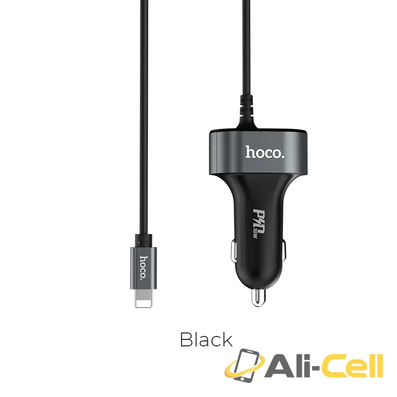 Car charger «Z18 PD» single USB built-in Lightning cable