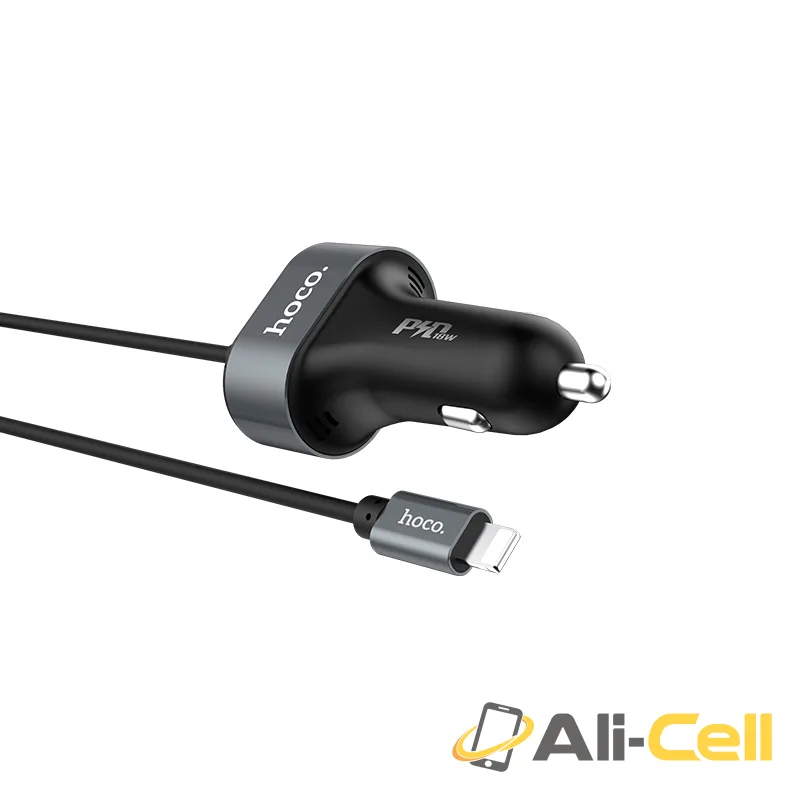Car charger «Z18 PD» single USB built-in Lightning cable — 2