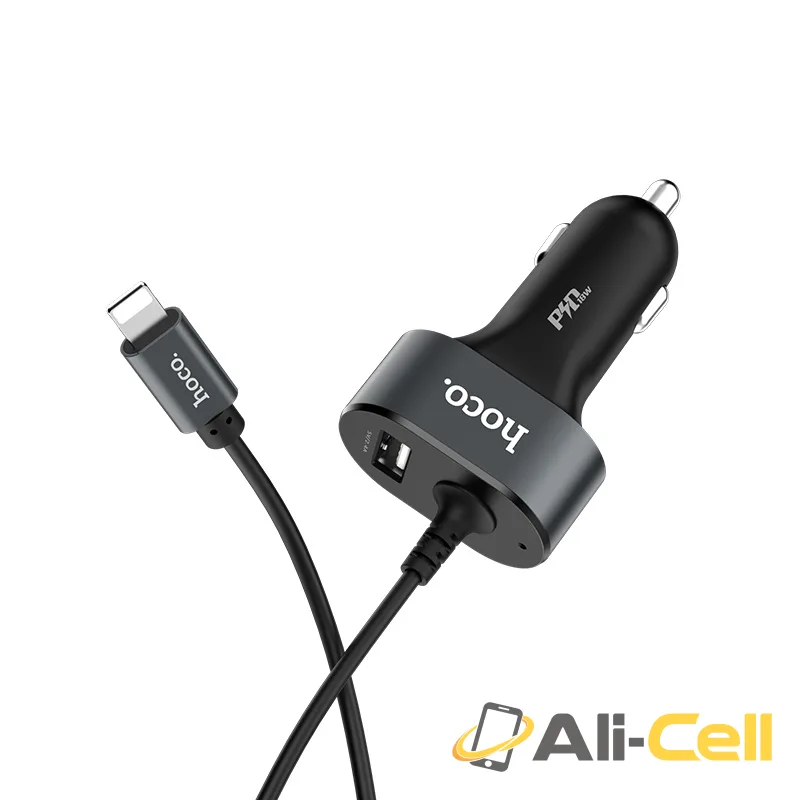 Car charger «Z18 PD» single USB built-in Lightning cable — 3