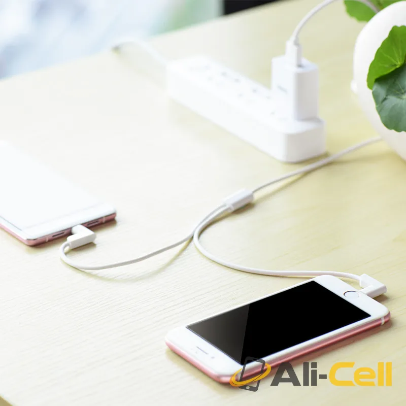 Cable «X12 Magnetic 2in1» charging USB to Lightning & Micro USB (1.2m) — 5