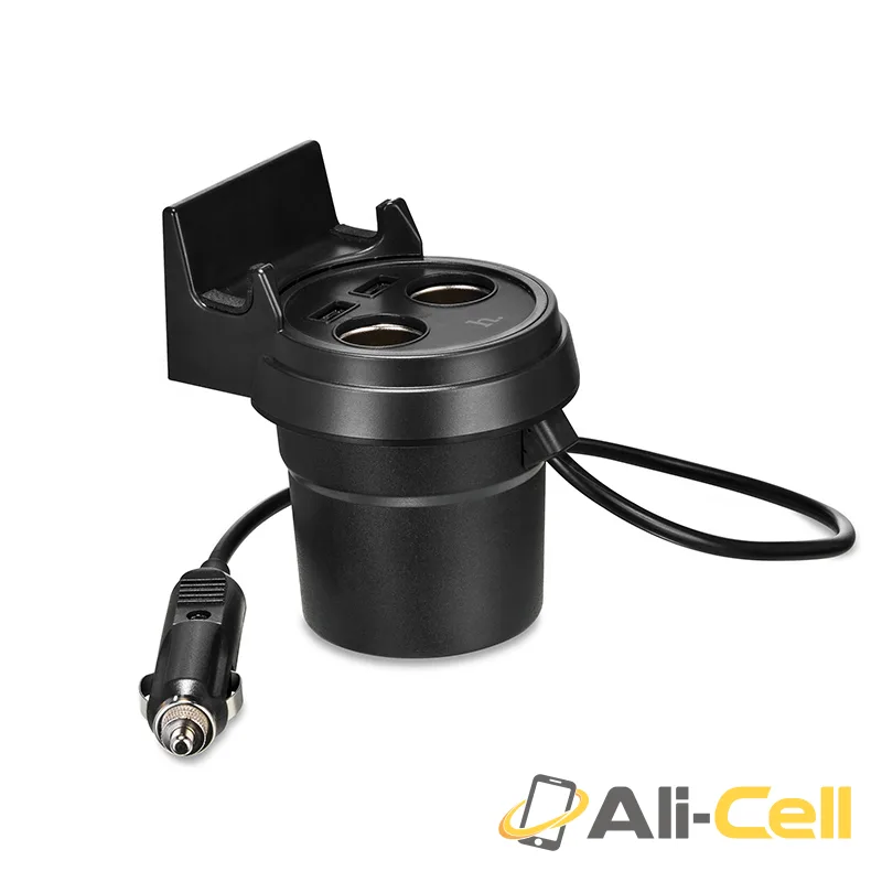 Car charger «UC207» cup shape dual USB dual cigarette lighter — 2