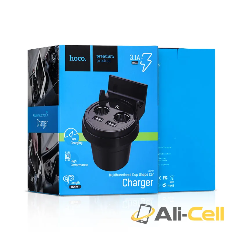Car charger «UC207» cup shape dual USB dual cigarette lighter — 7