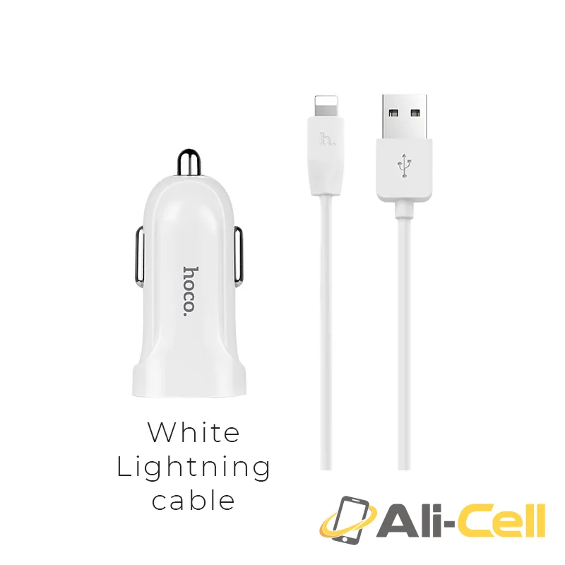 Car charger «Z2» single USB sets with additional cable (Set With Lightning Cable)