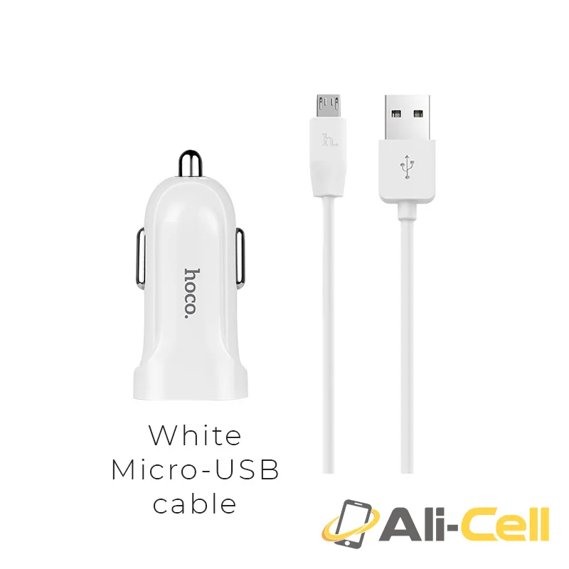 Car charger «Z2» single USB sets with additional cable (Set With Micro Usb Cable)