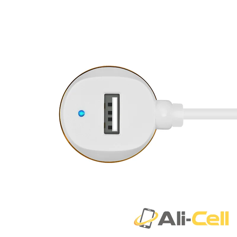 Car charger “Z5” single USB built-in 3 in 1 charging cable — 3