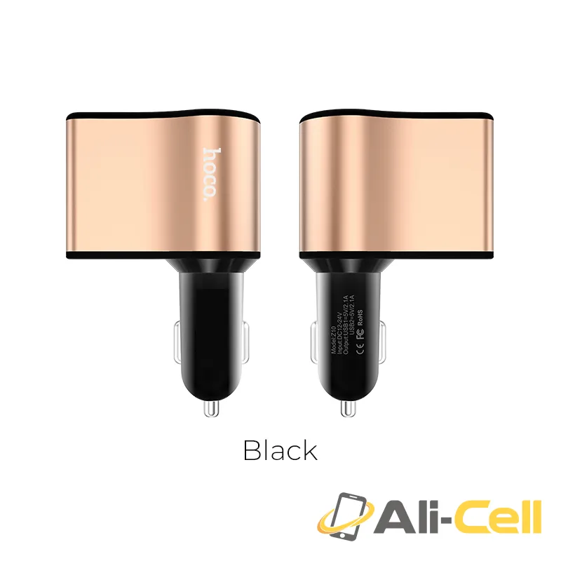 Car charger “Z10” digital display dual USB cigarette lighter slot