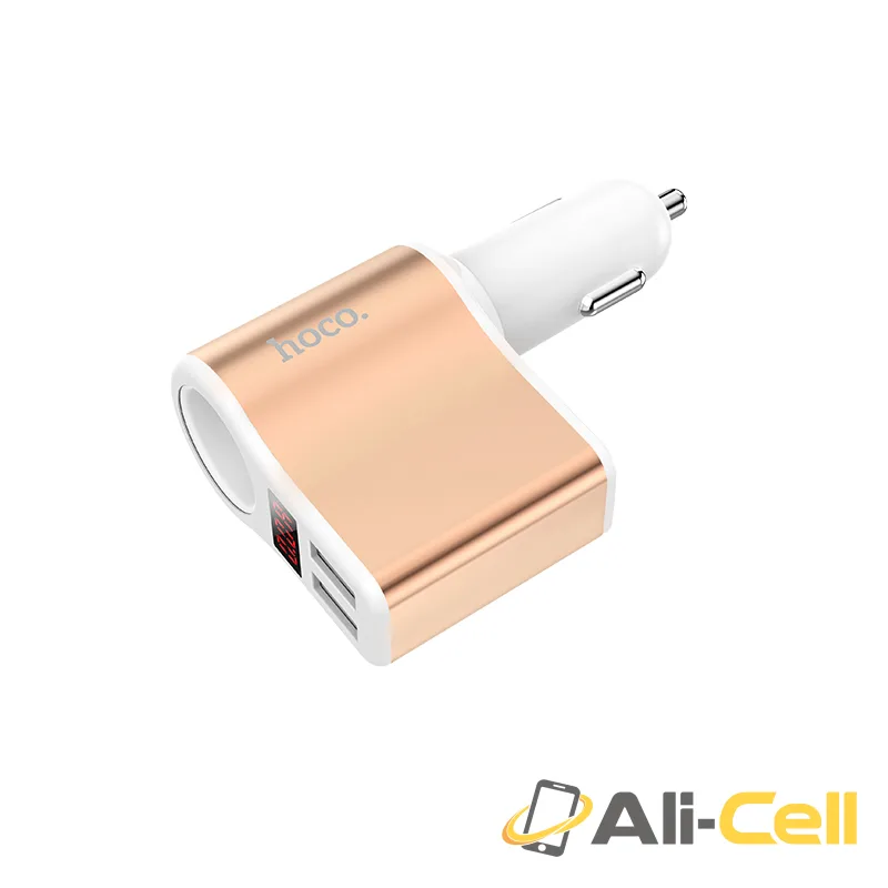 Car charger “Z10” digital display dual USB cigarette lighter slot — 2