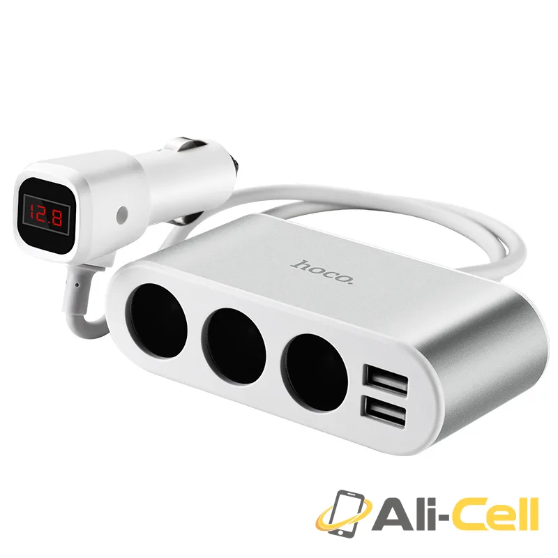 Car charger “Z13” dual USB three cigarette lighter ports — 2