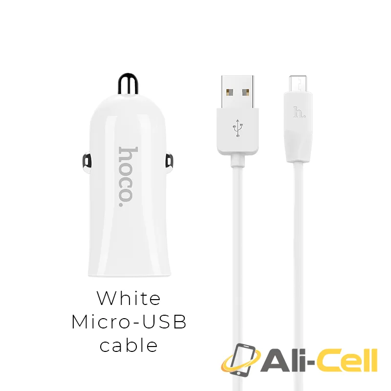 Car charger “Z12 Elite” dual USB charging adapter (Set With Micro Usb Cable)