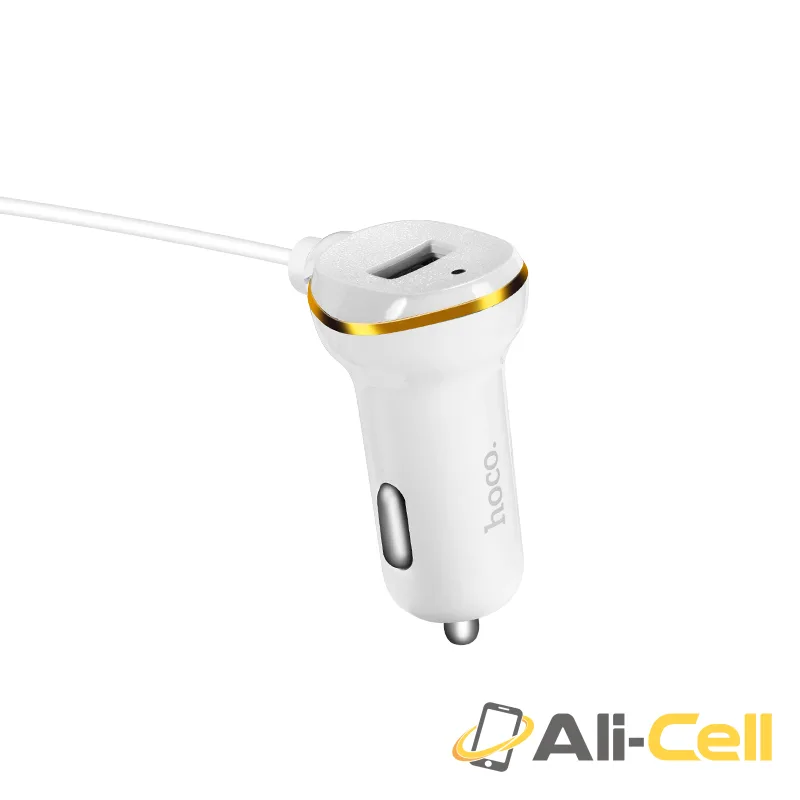 Car charger “Z14” single USB built in spring cable — 4