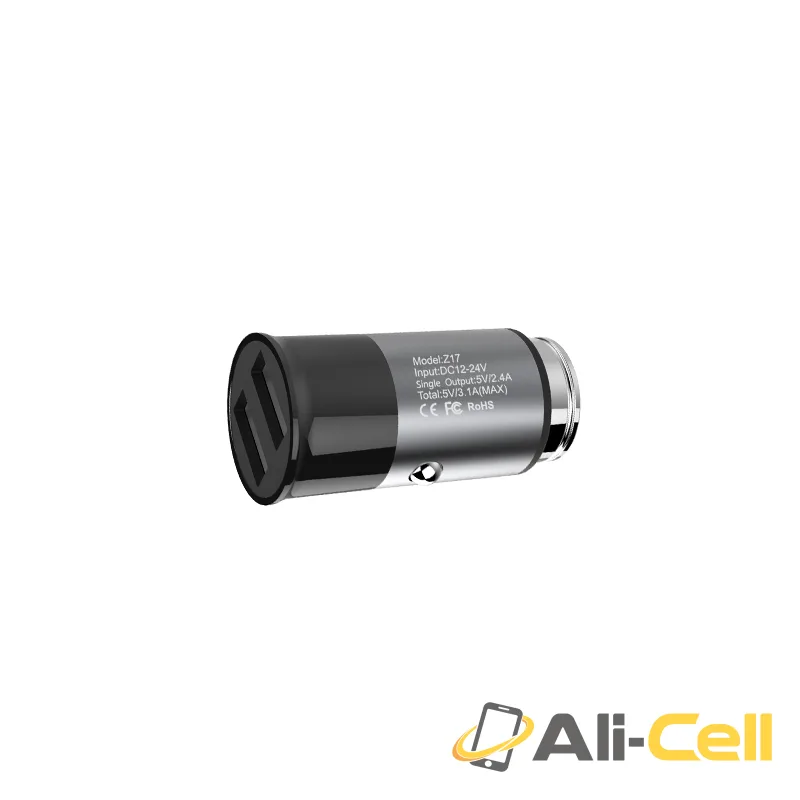 Car charger “Z17A Sure” dual USB 2.4A total — 3