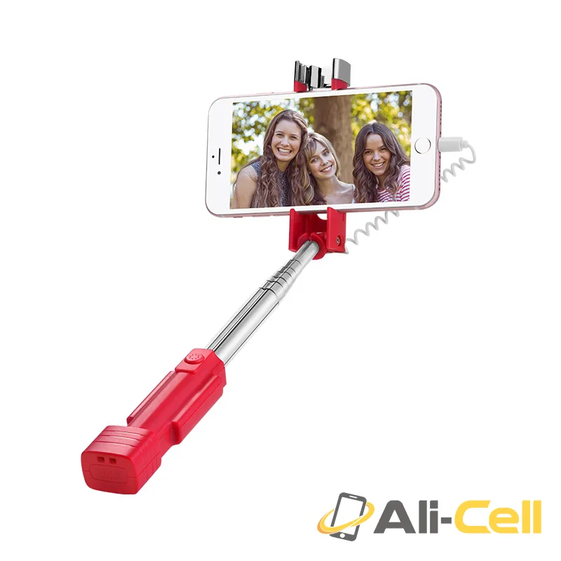 Selfie stick «K3A Beauty» Lightning wired handheld monopod — 3