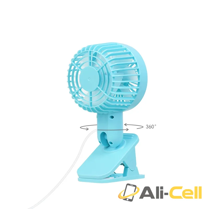 USB fan “F9 Double leaf” desktop clip adjustable angle — 2