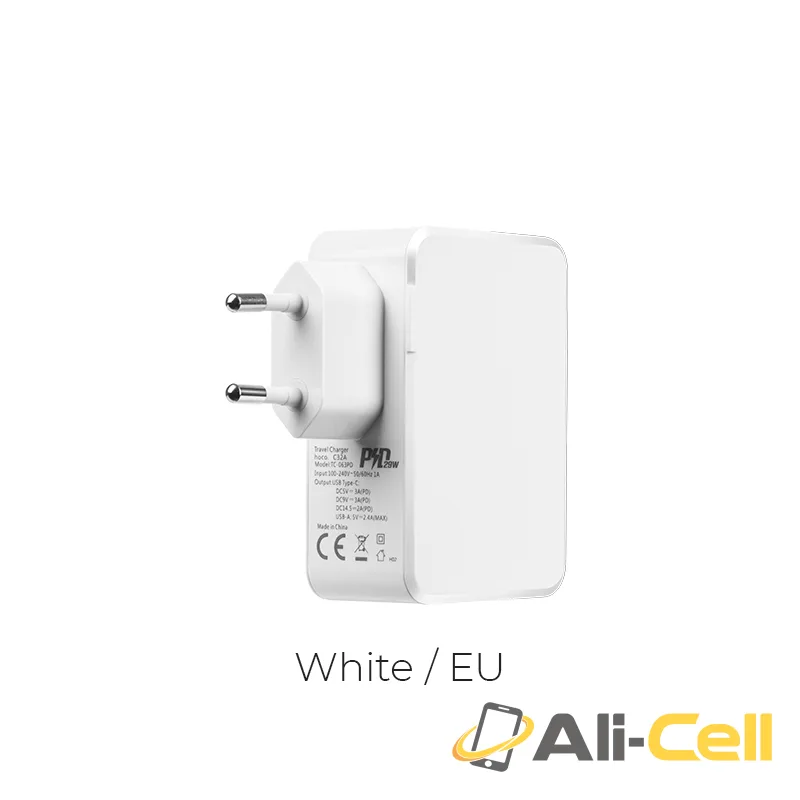 Wall charger “C32 Xpress PD” 2 USB / 1 Type C ports (EU)