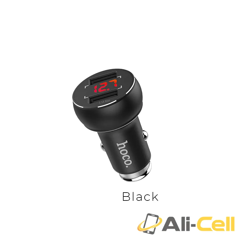 Car charger «Z22» double USB digital display 3.1A 15.5W