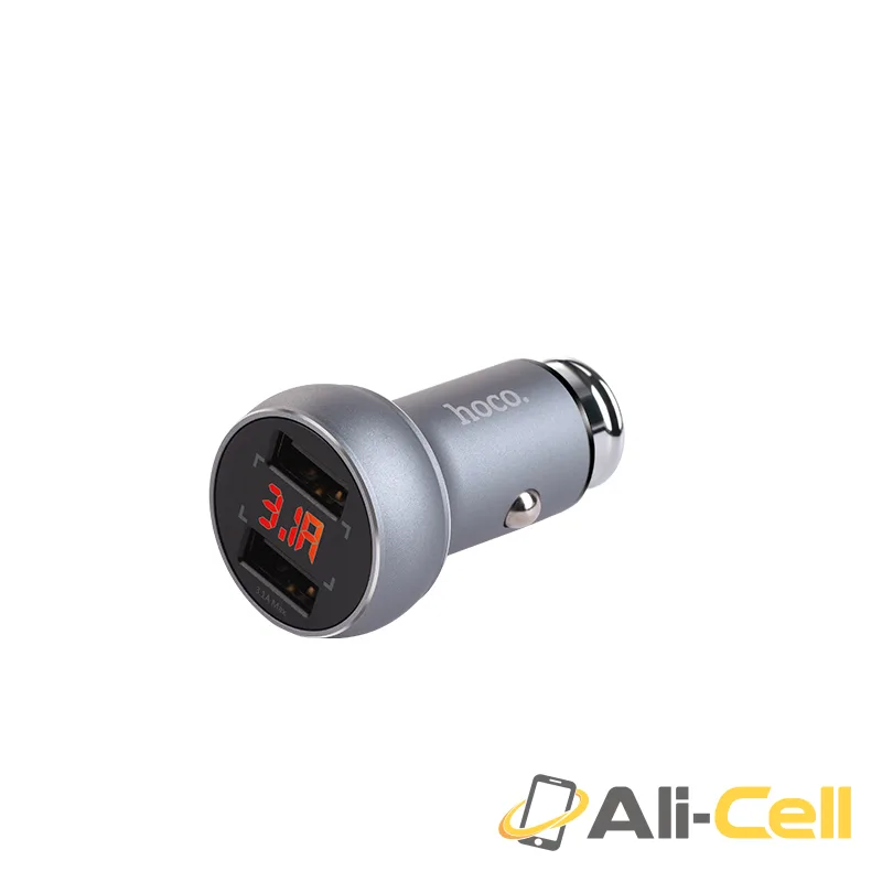 Car charger «Z22» double USB digital display 3.1A 15.5W — 2