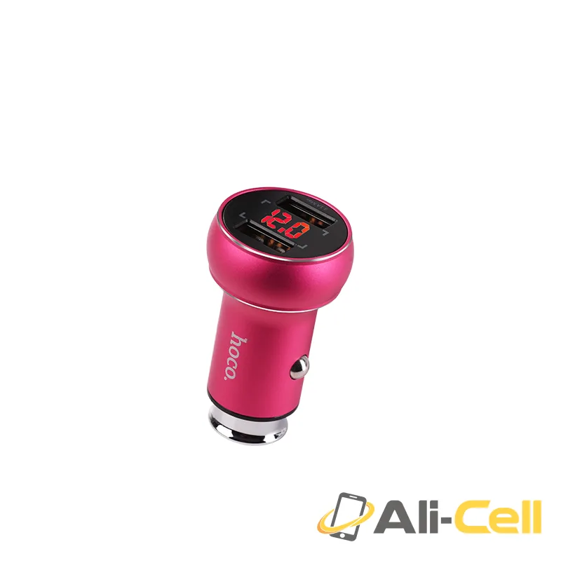 Car charger «Z22» double USB digital display 3.1A 15.5W — 4