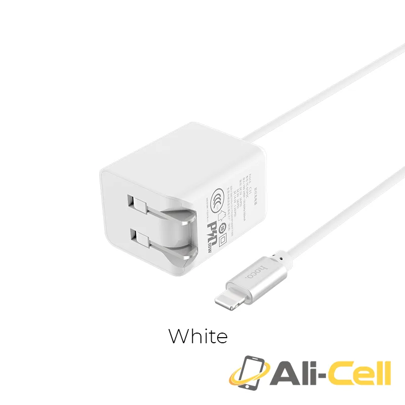 Wall charger “C31 PD” adapter with built-in Lightning cable (US)