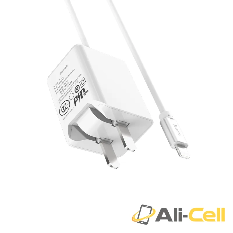 Wall charger “C31 PD” adapter with built-in Lightning cable (US) — 2