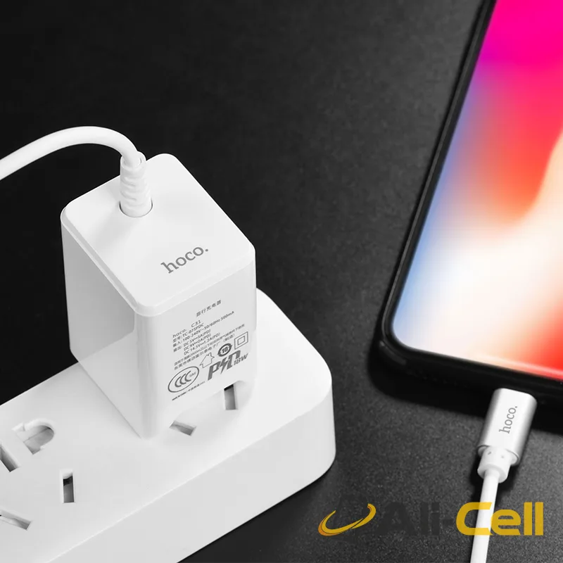 Wall charger “C31 PD” adapter with built-in Lightning cable (US) — 5
