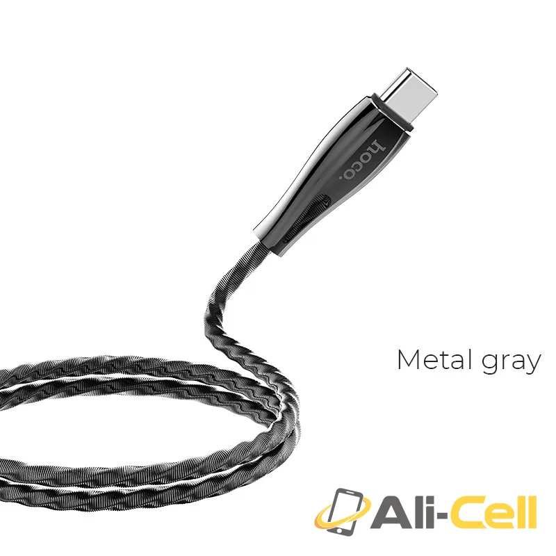 Cable USB to Type-C “U56 Metal armor” charging data sync (1.2m)