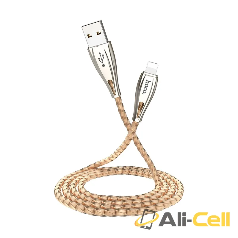 Cable USB to Lightning “U56 Metal armor” charging data sync (1.2m) — 4