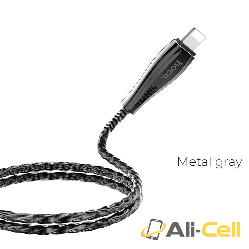 Cable USB to Lightning “U56 Metal armor” charging data sync (1.2m)