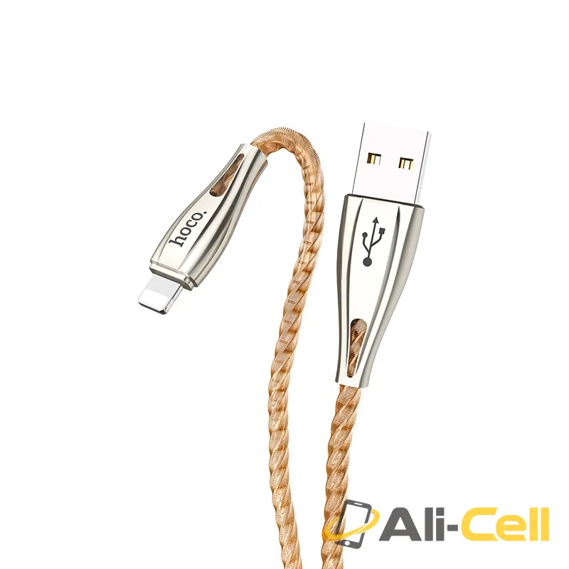 Cable USB to Lightning “U56 Metal armor” charging data sync (1.2m) — 2