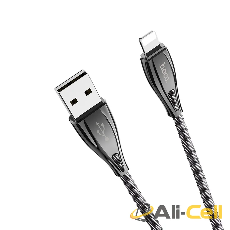 Cable USB to Lightning “U56 Metal armor” charging data sync (1.2m) — 3