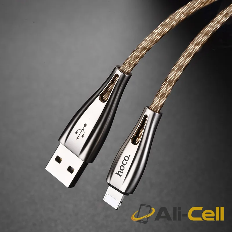 Cable USB to Lightning “U56 Metal armor” charging data sync (1.2m) — 5