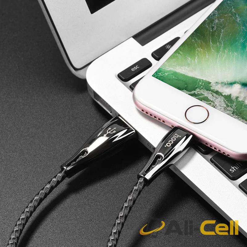 Cable USB to Lightning “U56 Metal armor” charging data sync (1.2m) — 6