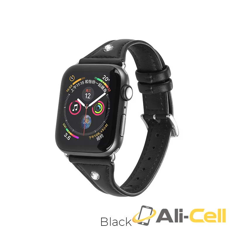 Watchband for Apple Watch series 4 / 3 / 2 / 1 “WB05 Ocean wave” leather (42 44mm)