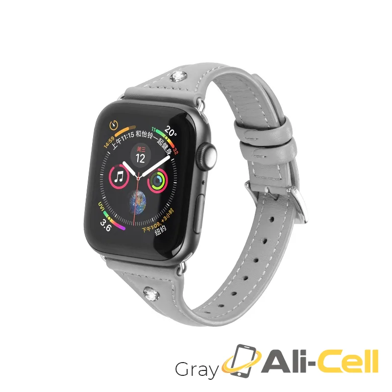 Watchband for Apple Watch series 4 / 3 / 2 / 1 “WB05 Ocean wave” leather (42 44mm)