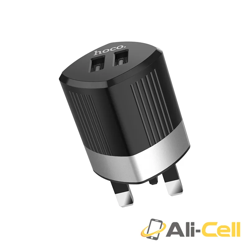 Wall charger “C55B Energy” dual USB port UK — 2