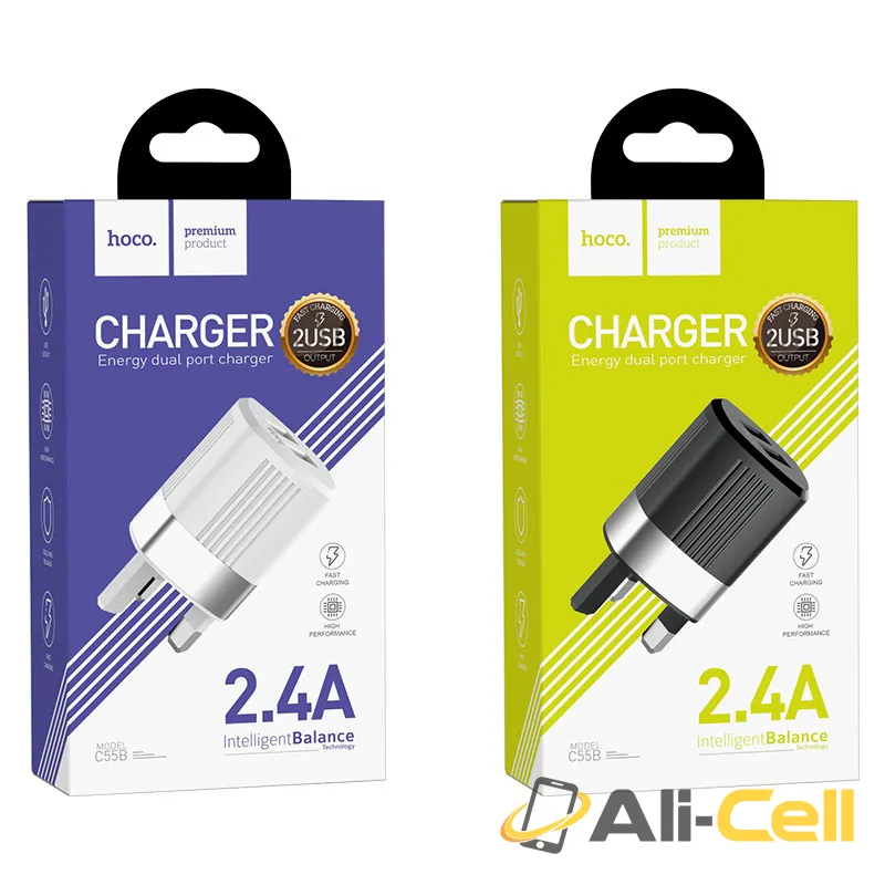 Wall charger “C55B Energy” dual USB port UK — 7