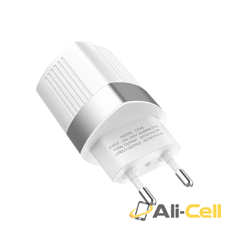 Wall charger “C55A Energy” dual USB port EU — 4