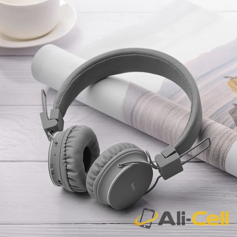 Headphones “W19 Easy move” wireless and wired telescopic head beam — 6