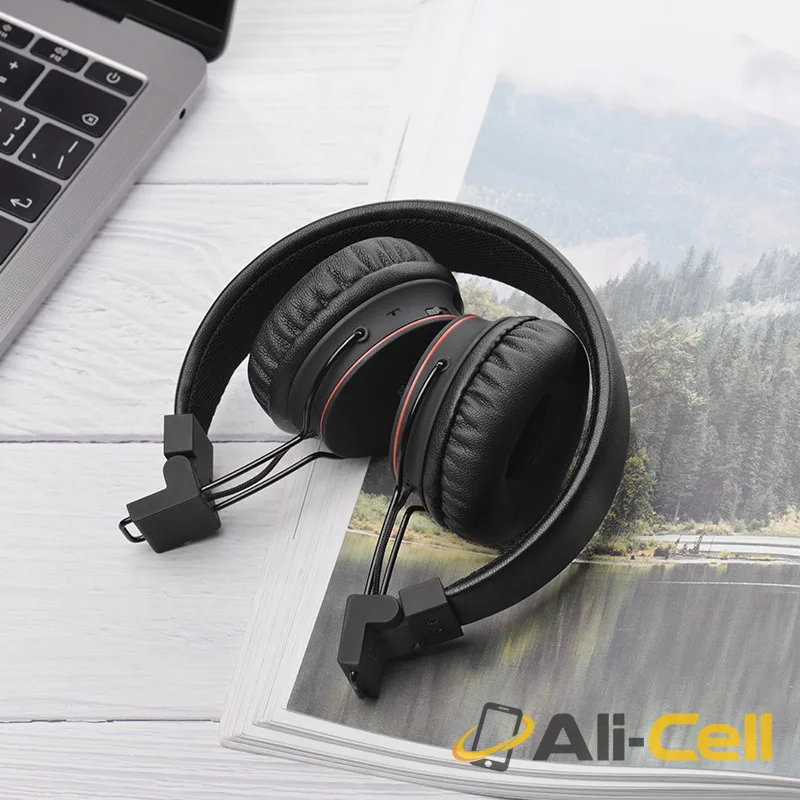 Headphones “W19 Easy move” wireless and wired telescopic head beam — 5