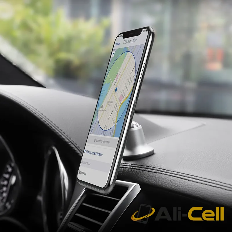 Car holder “CA44 Magnetic” dashboard mount bracket (Ca44 Silver) — 5