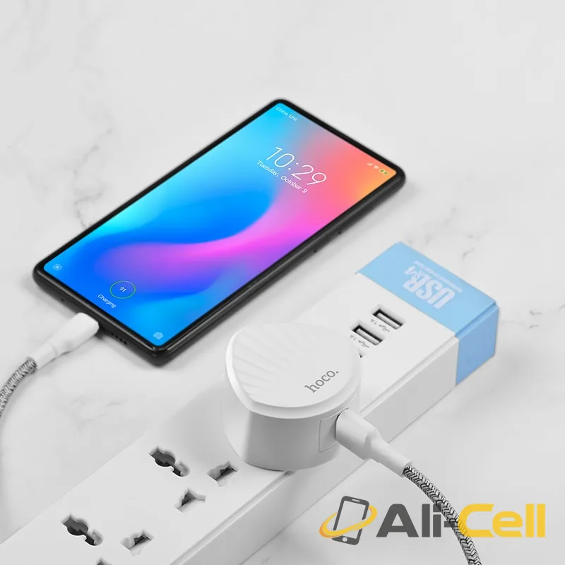 Wall charger “C68 Shell” single USB port QC3.0 US (C68 White) — 4