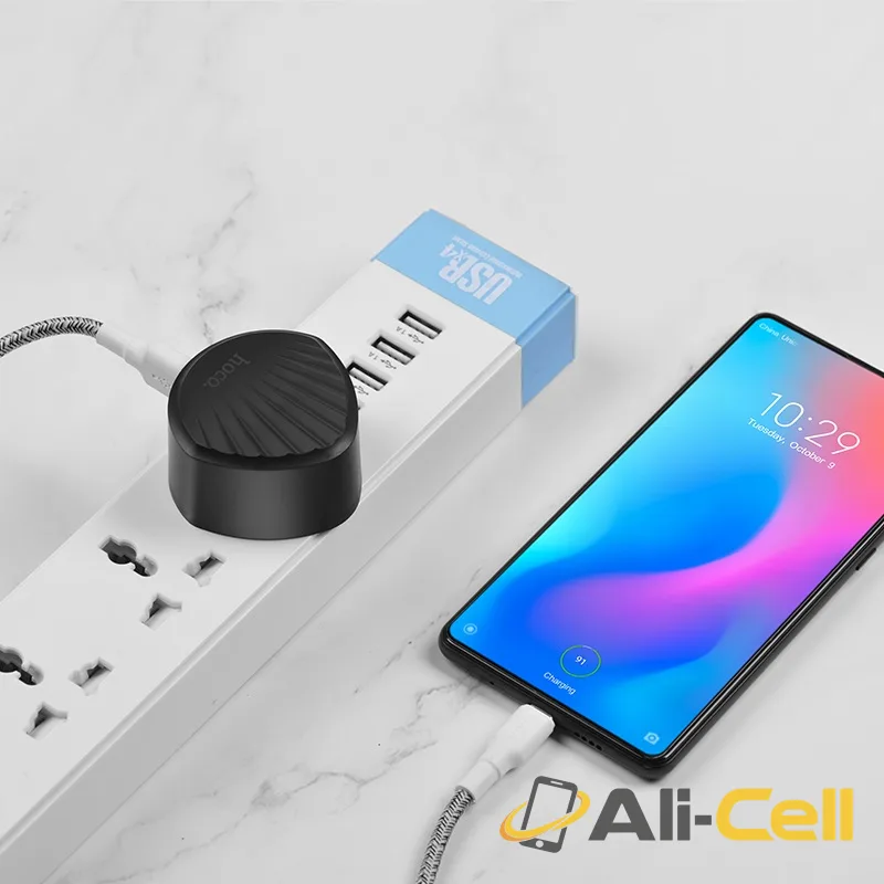 Wall charger “C68 Shell” single USB port QC3.0 US (C68 Black) — 5