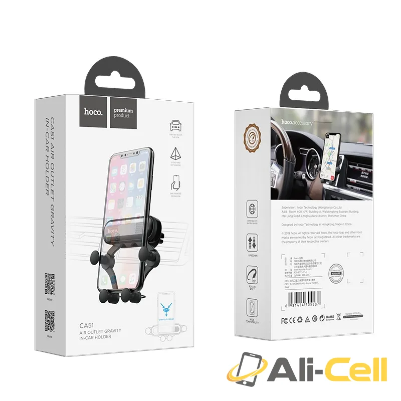 Car holder “CA51” air outlet mount bracket (Ca51 Black) — 7