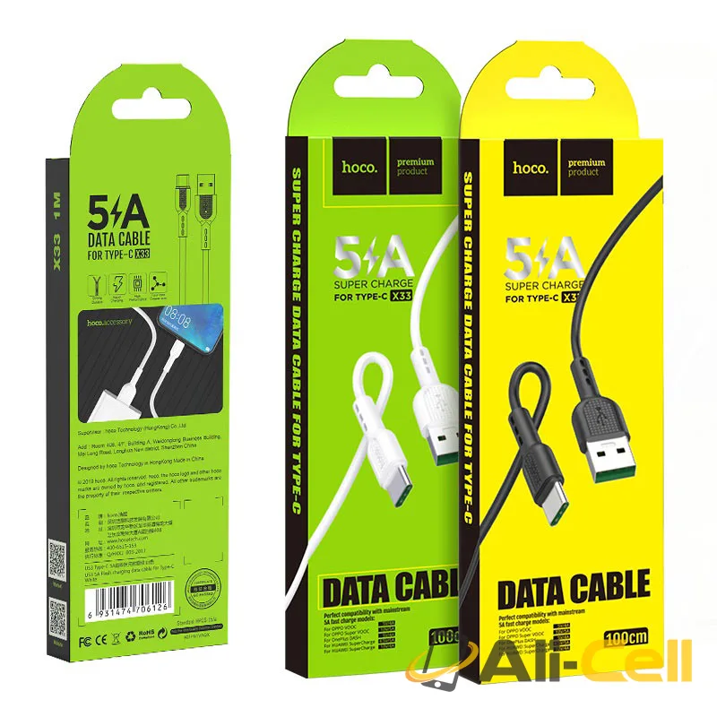 Cable USB to Type-C 5A “X33 Surge” charging data sync (1.0m, X33 Type C Black) — 7