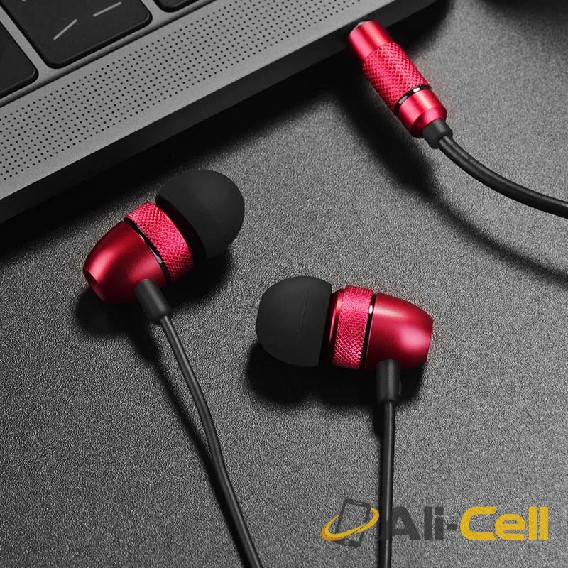 Wired earphones 3.5mm “M59 Magnificent” with microphone (M59 Red) — 5