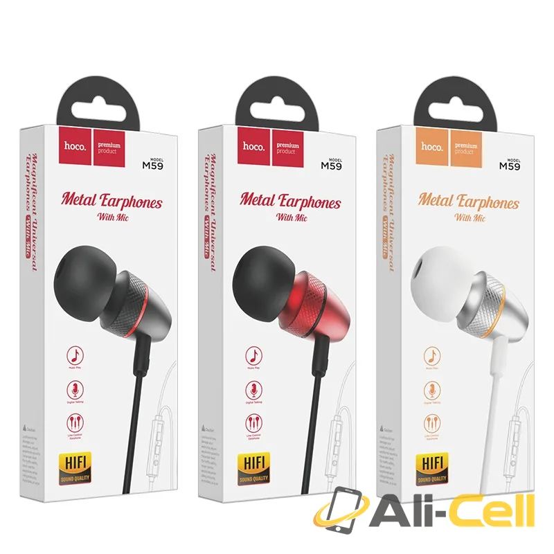 Wired earphones 3.5mm “M59 Magnificent” with microphone (M59 Silver) — 7